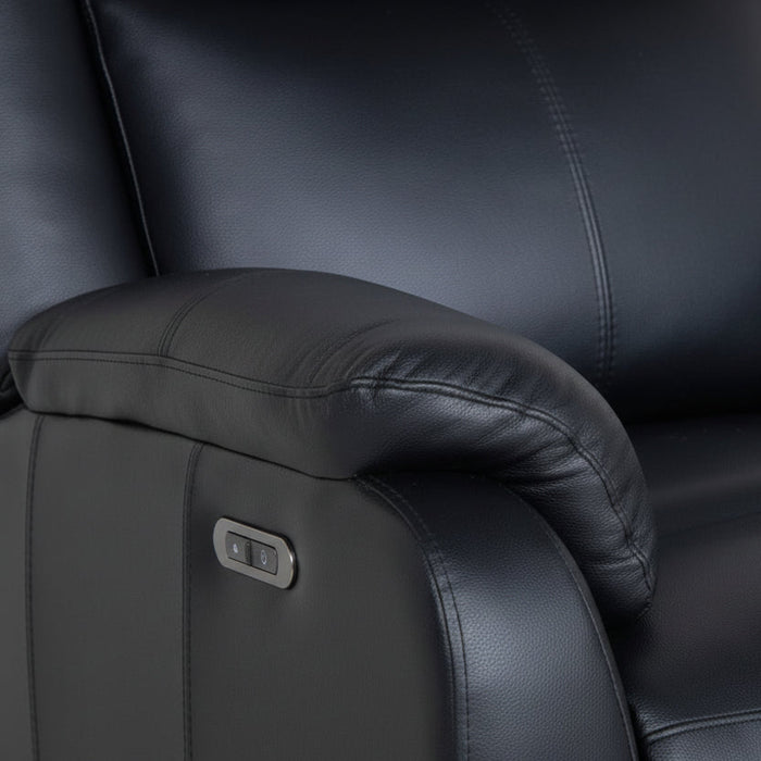 Summit 3 Seater Recliner Lounge in Full Leather
