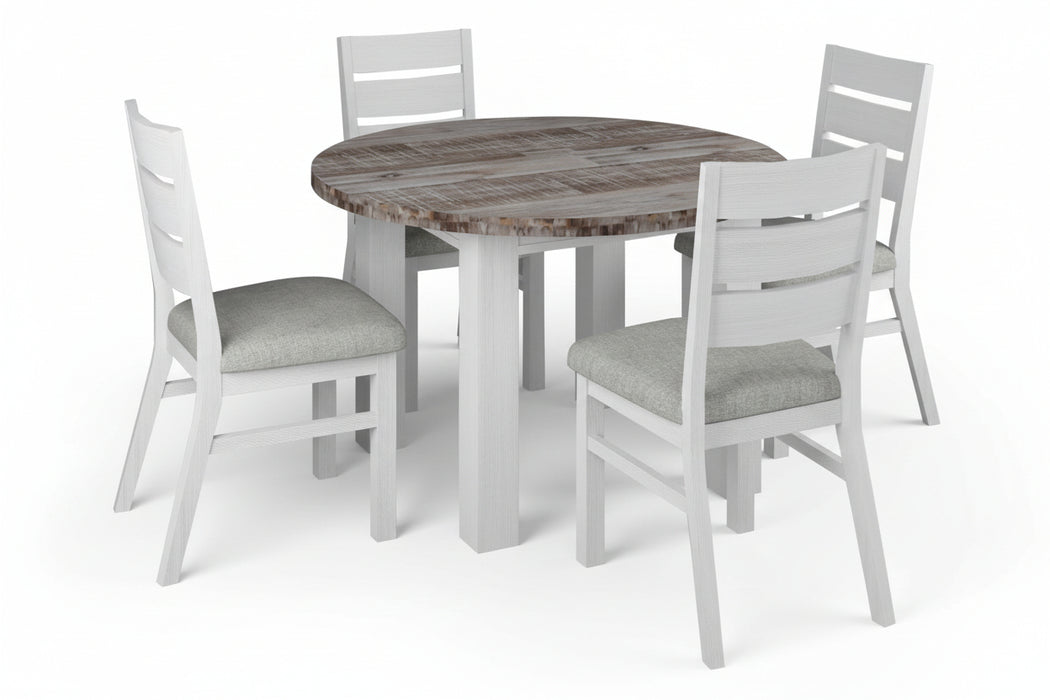Hoxton 5 Piece Timber Round Dining Set