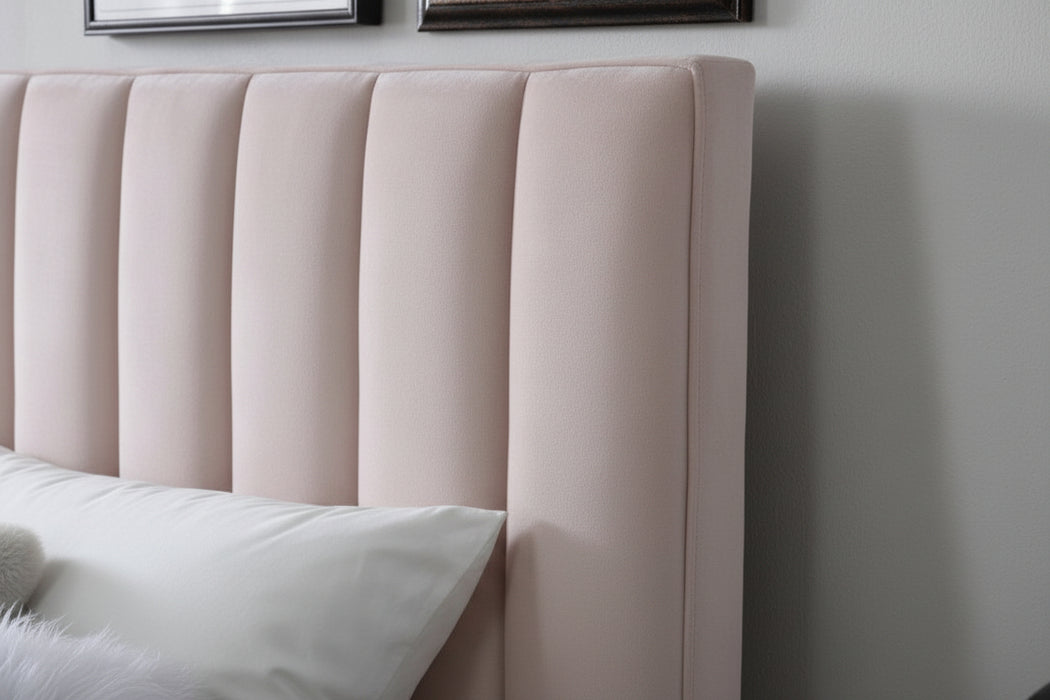 Nicole King Single Bed - Pink