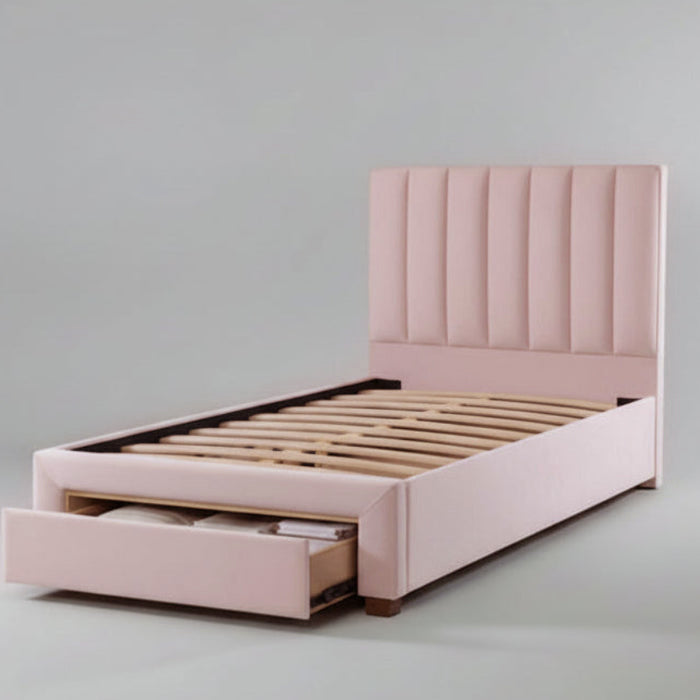 Jasmine King Single Pink Bed Frame