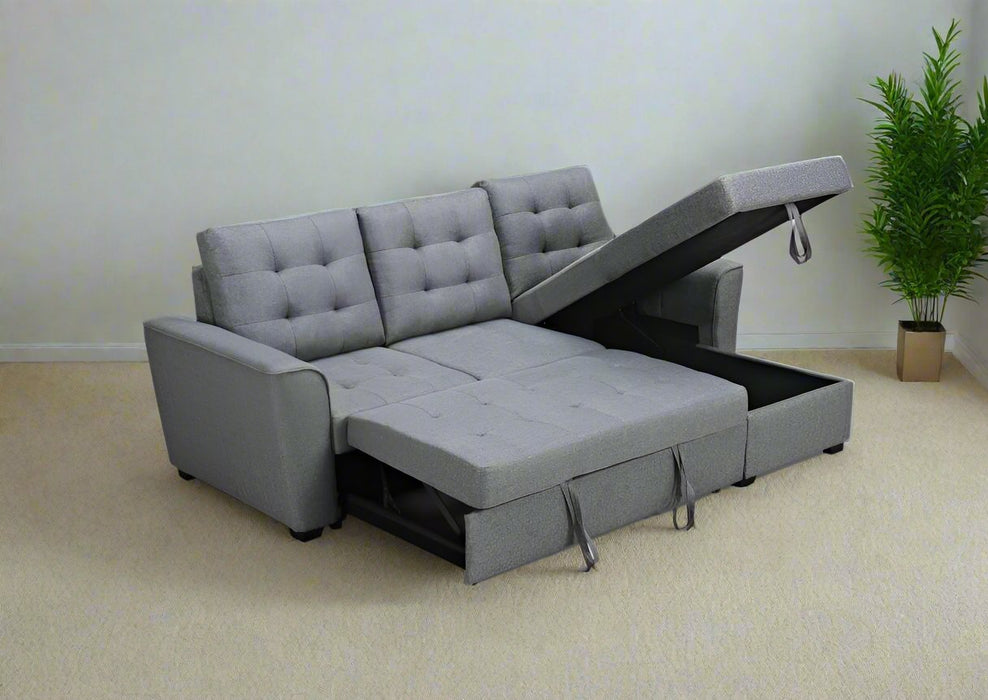 Arina 3 Seater Sofa Bed with Storage Chaise