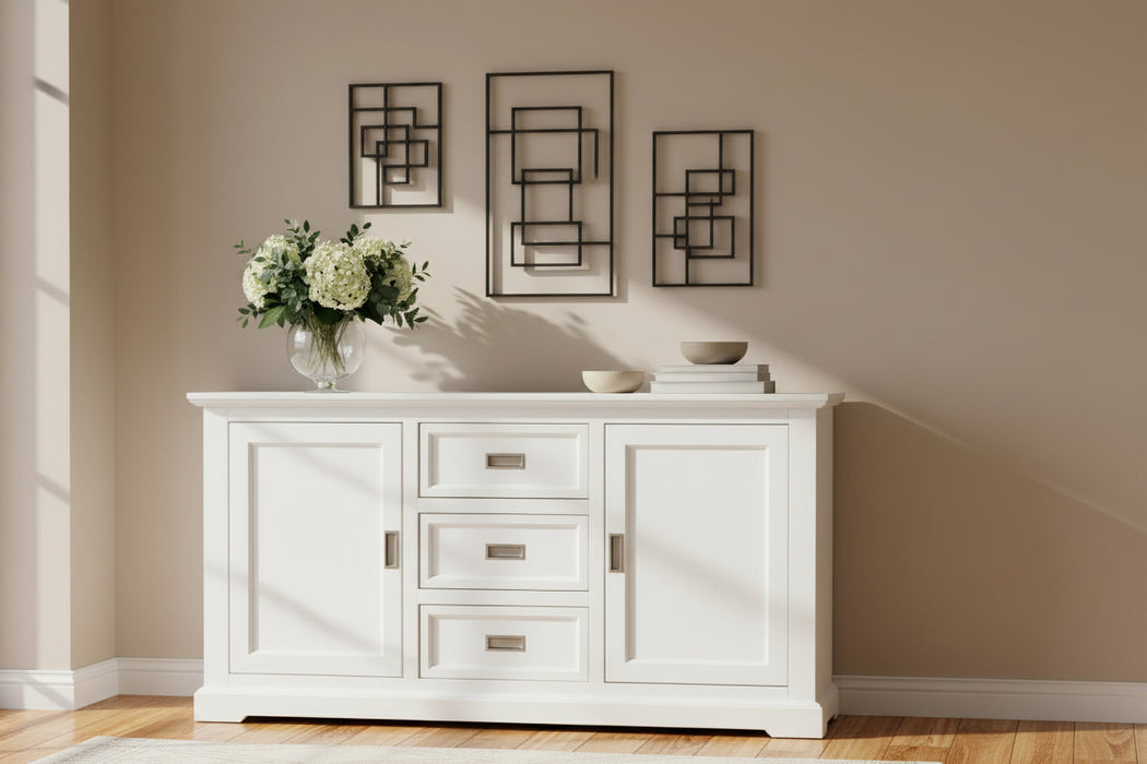 White Hamptons Sideboard Buffet 166cm