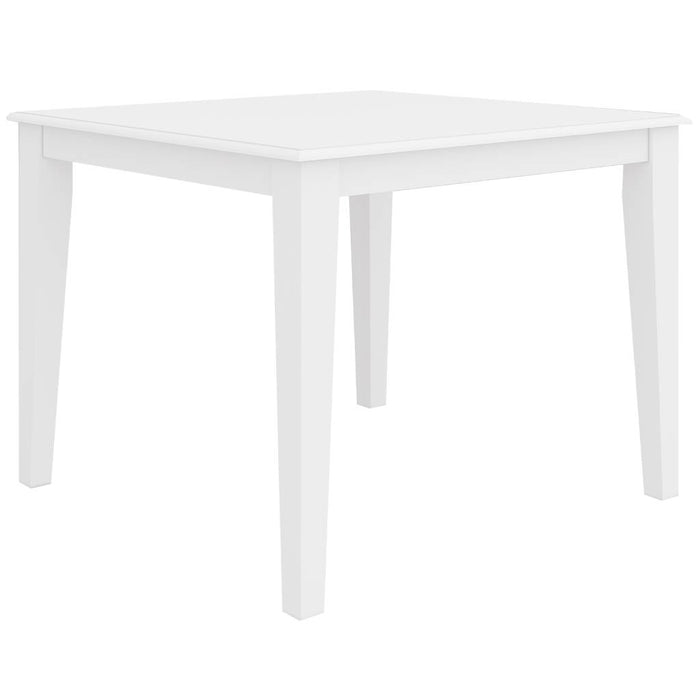 4 Seater White Hampton Square Dining Table