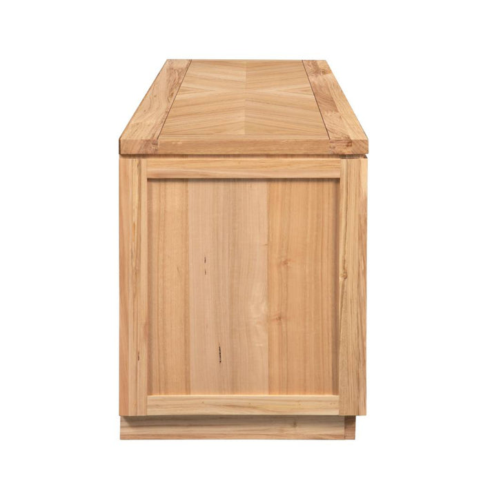 Highland 1.85m Medium 3 Drawer Entertainment Unit - Tasmanian Oak