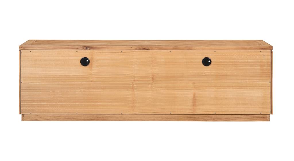Highland 1.85m Medium 3 Drawer Entertainment Unit - Tasmanian Oak