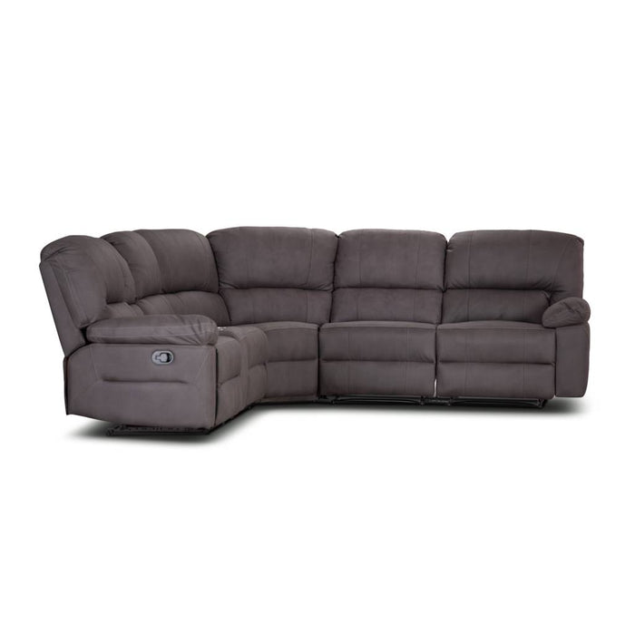 Jersey 3 Manual Recliner Corner Lounge Coffee