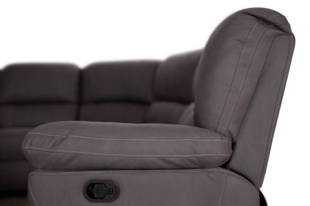 Jersey 3 Manual Recliner Corner Lounge Coffee