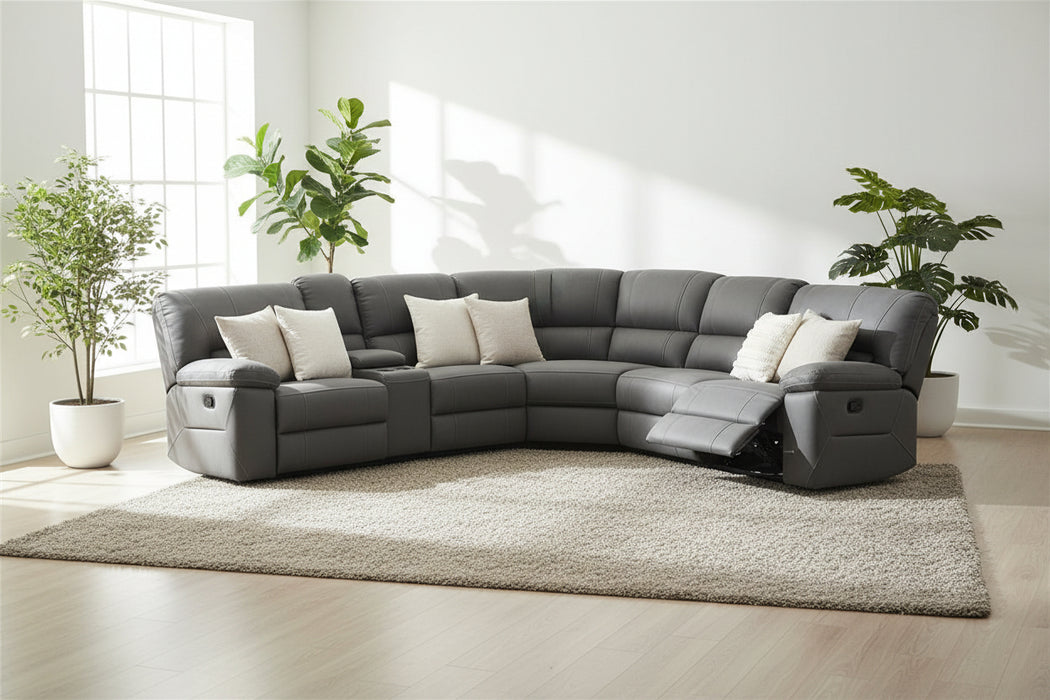 Island 3 Manual Recliner Corner Lounge