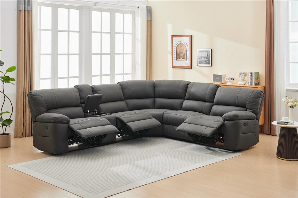 Hasting Corner Lounge with 3 Recliners