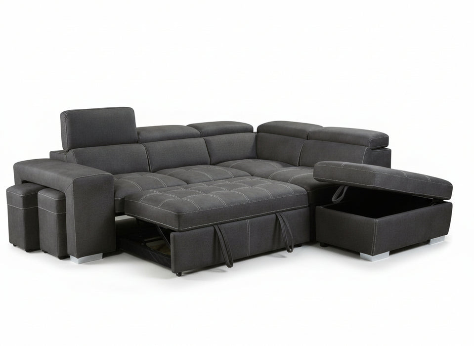 Portland Sofabed , Charcoal