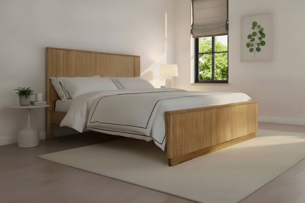 Adsila King Bed - Natural Ash