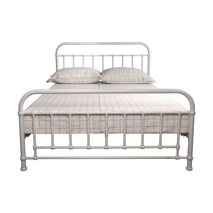 White Akira Metal Bed