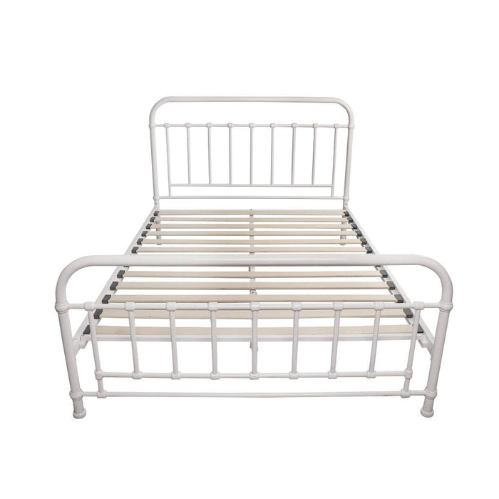 White Akira Metal Bed