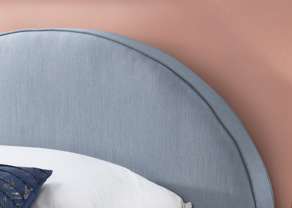 Alix King Single Bed Frame- Blue