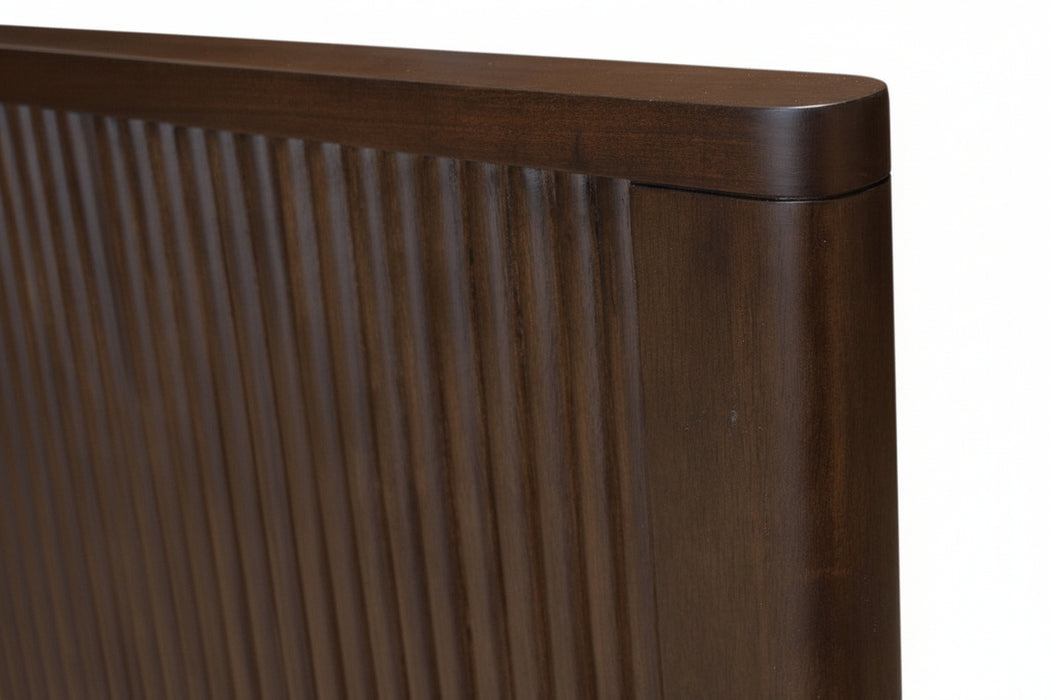 Coral King Timber Bed Frame Walnut