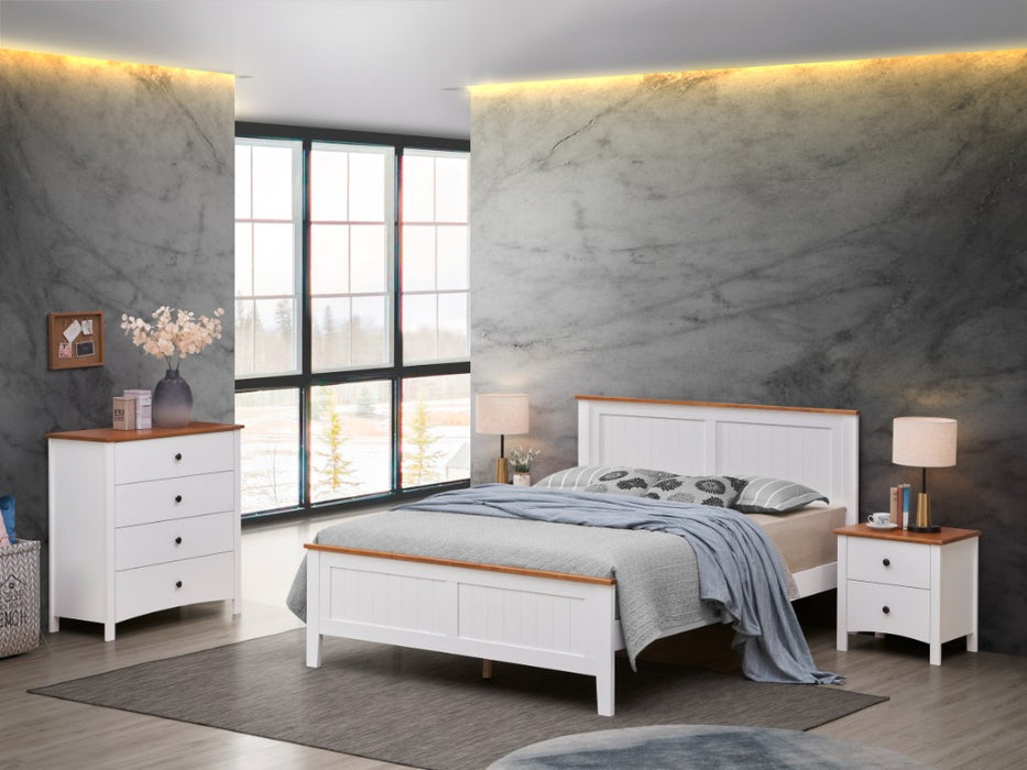 White Concord Timber Bed