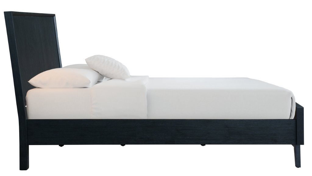 Black Ella Queen Timber Bed