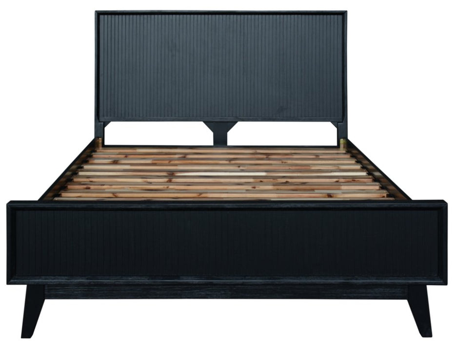 Black Ella Queen Timber Bed