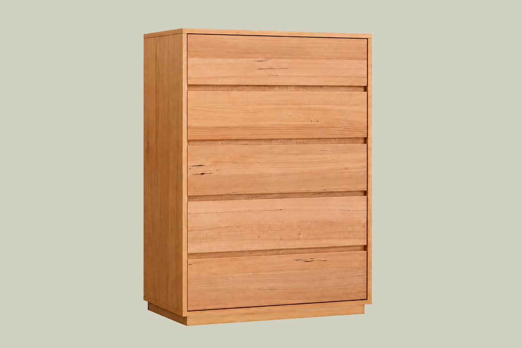 Waratah Tallboy 6 Chest of Drawers Solid Messmate Wood Storage Cabinet