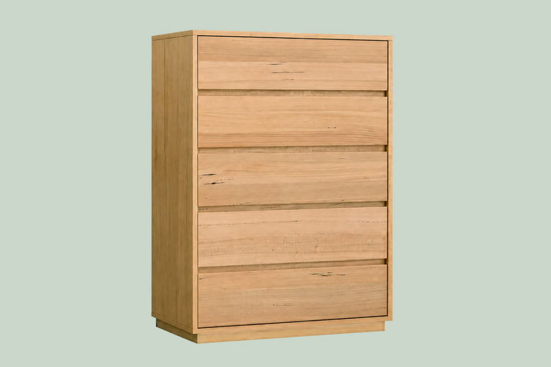 Waratah Tallboy 6 Chest of Drawers Solid Messmate Wood Storage Cabinet