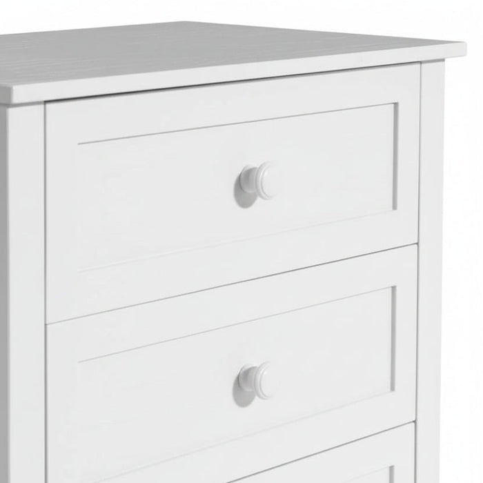 Jesse 4 Drawer Tallboy White 71cm