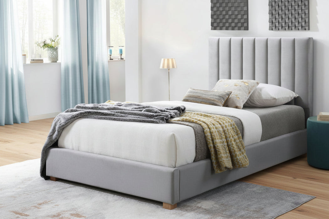Marc King Single Grey Bed Frame