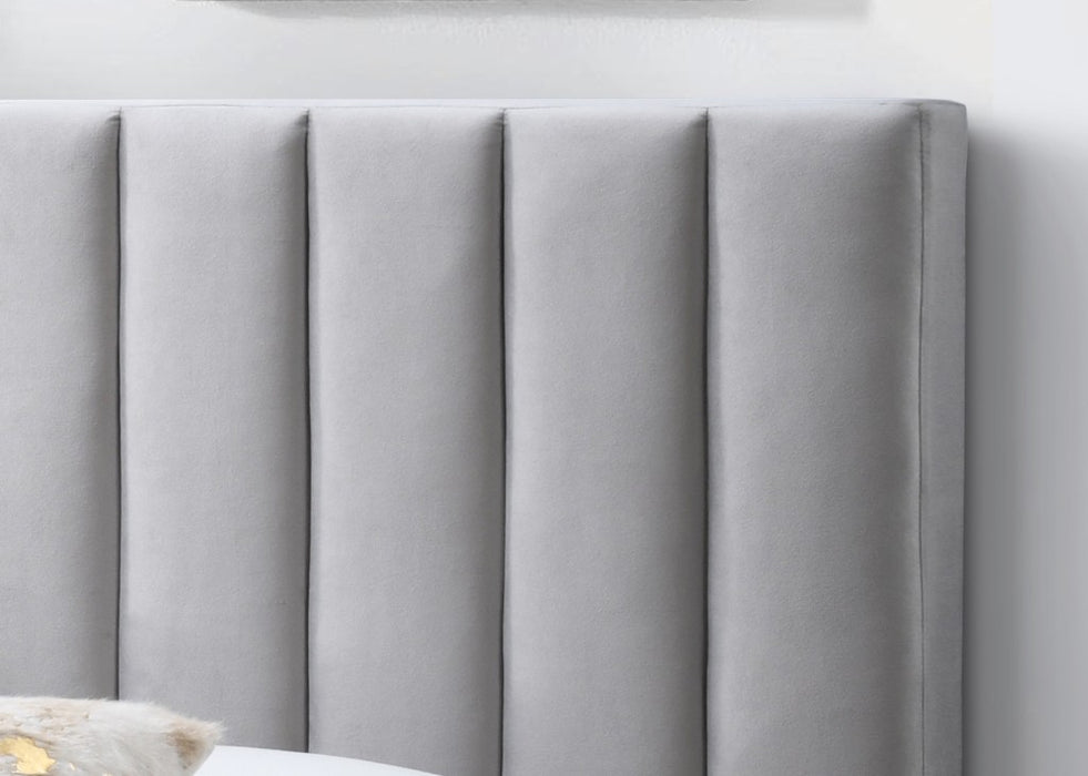 Marc King Single Grey Bed Frame
