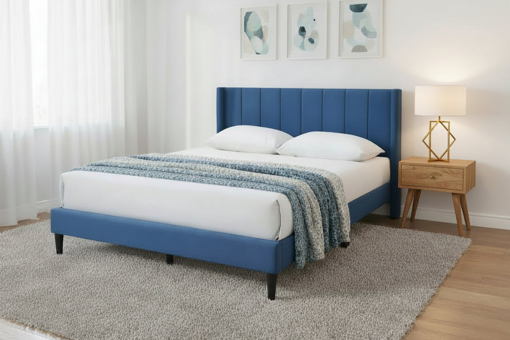 Davies Queen Bed Frame - Blue