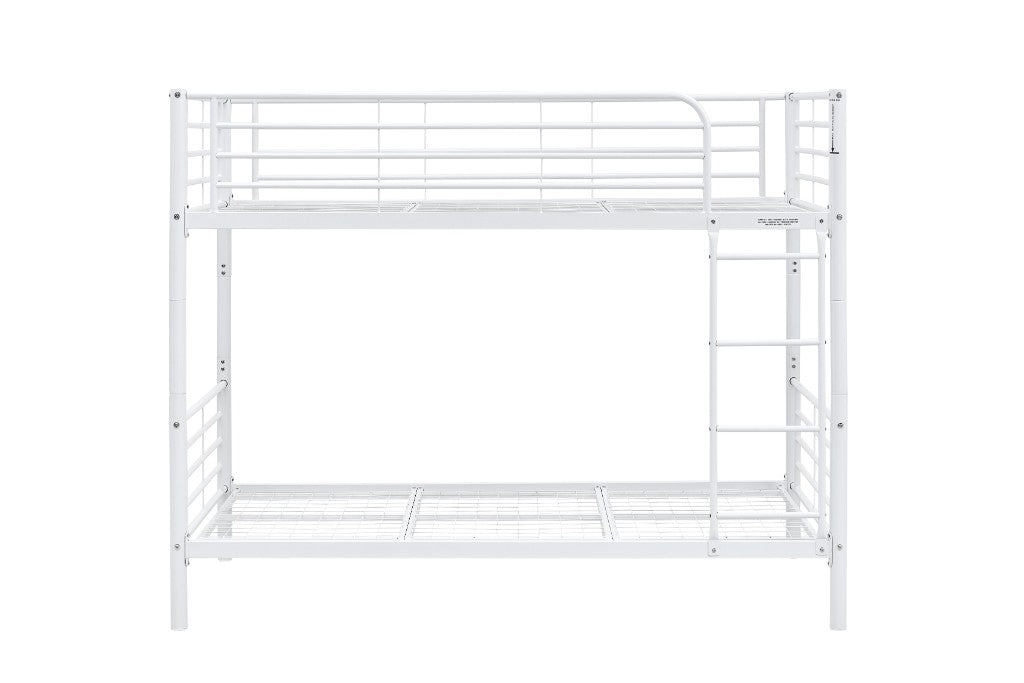 Tara Iron Single Bunk Bed White