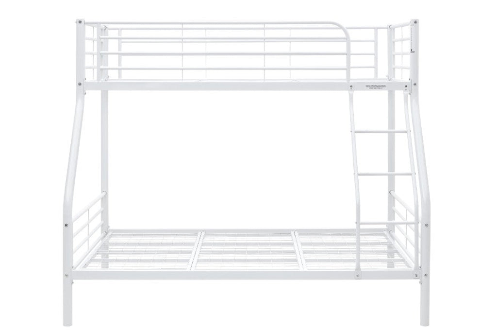 Tivron Bunk Bed Frame with Double Size Underneath, White