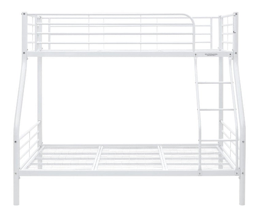 Timo Heavy Duty Single Over Double Bunk Bed - White