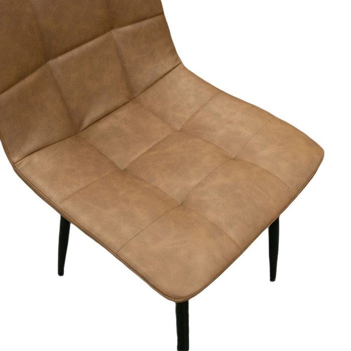 Arthur Faux Leather Set of 4 Dining Chair - Tan