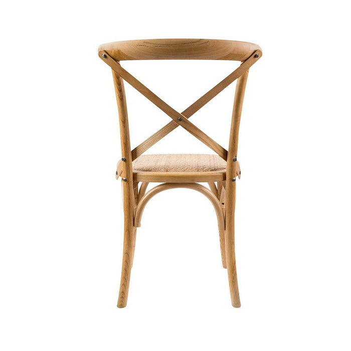 Calisca Birch Timber Cross Back Chair, Oak