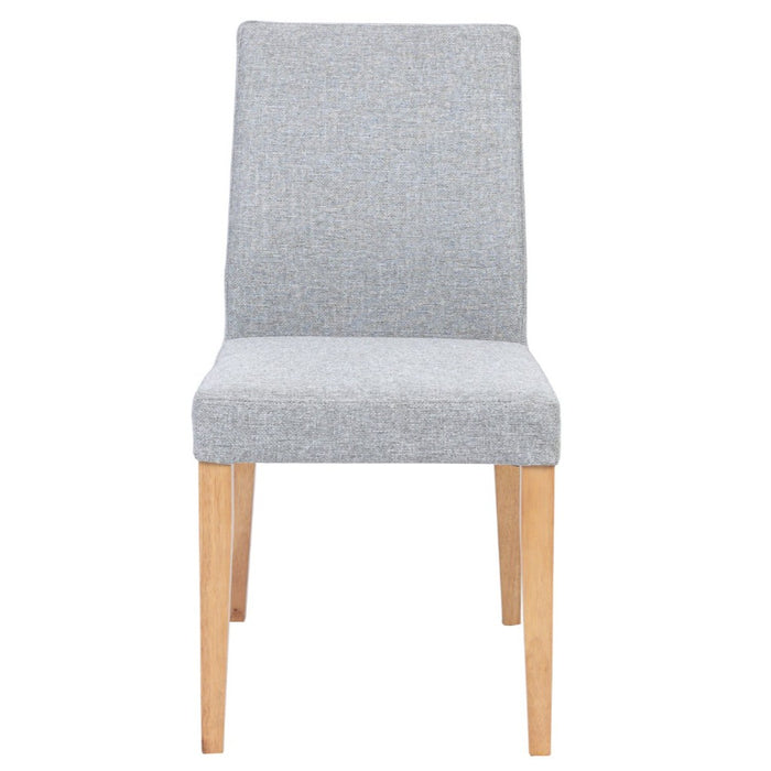 Fitz Dining Chair Light Grey & Natural Timber