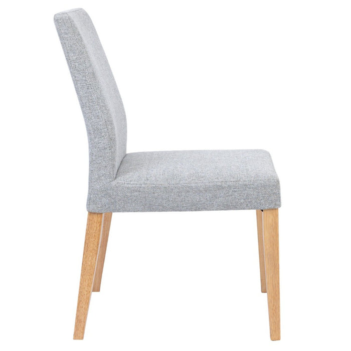 Fitz Dining Chair Light Grey & Natural Timber