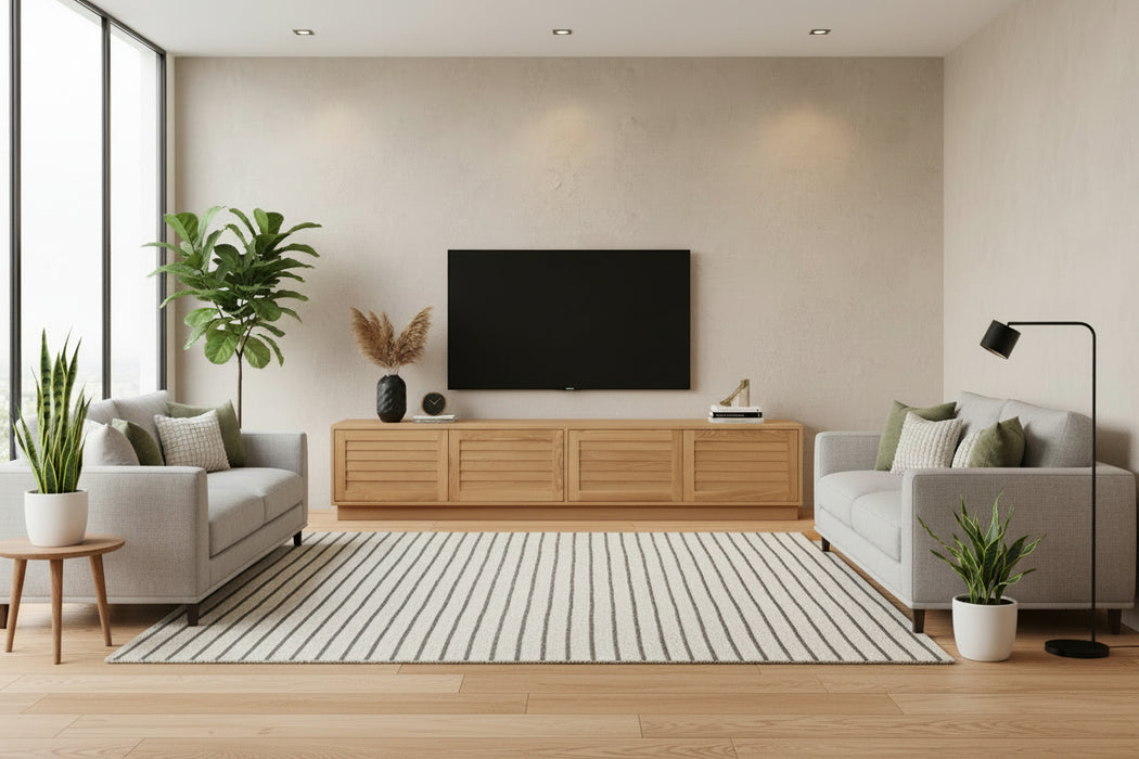 Owen 2.20m Entertainment Unit Natural Colour