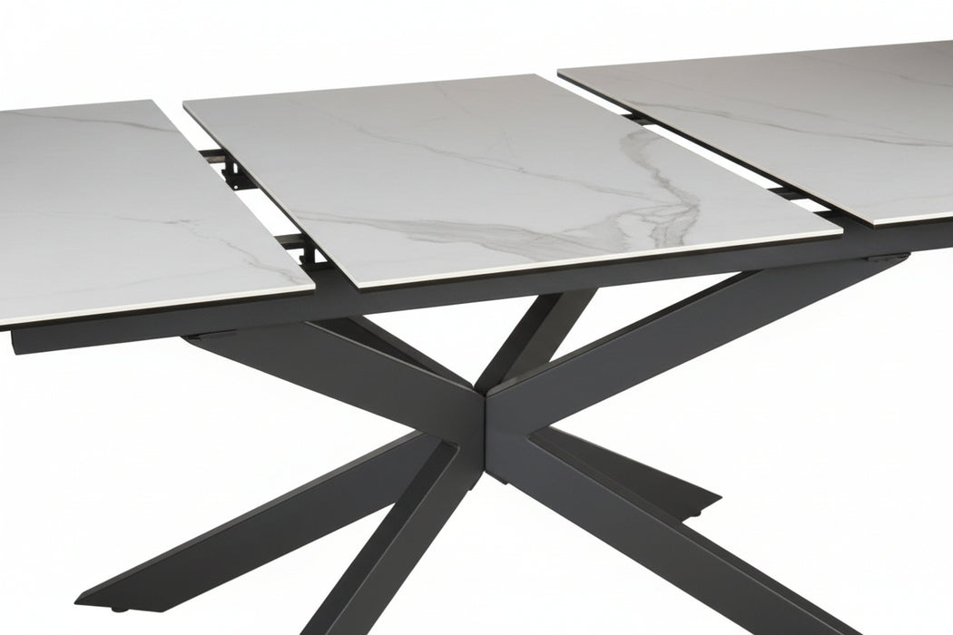 Inza Extendable 180 to 240cm Dining Table White