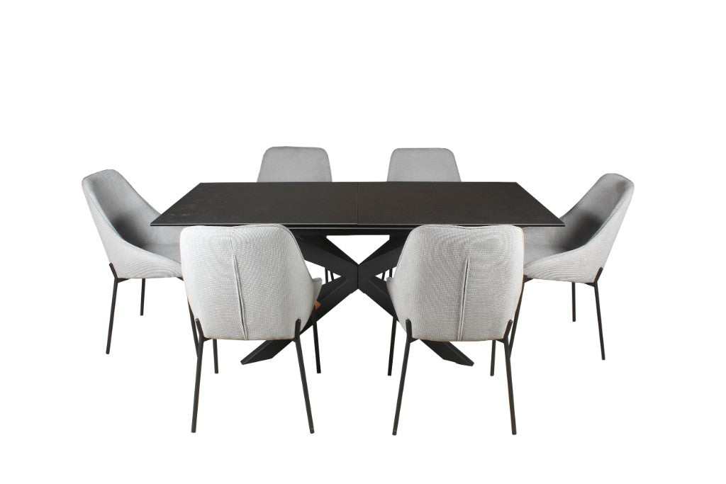 Inza Extendable 180 to 240cm Dining Table White