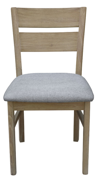 Larsen Solid Acacia Timber Dining Chair, Brushed Smoke