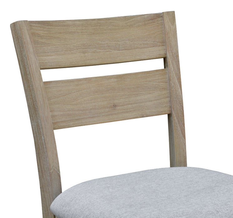 Larsen Solid Acacia Timber Dining Chair, Brushed Smoke