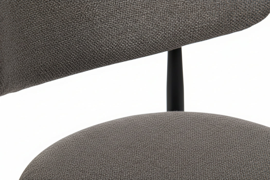 (Set of 2) Louis Charcoal Dining Chairs