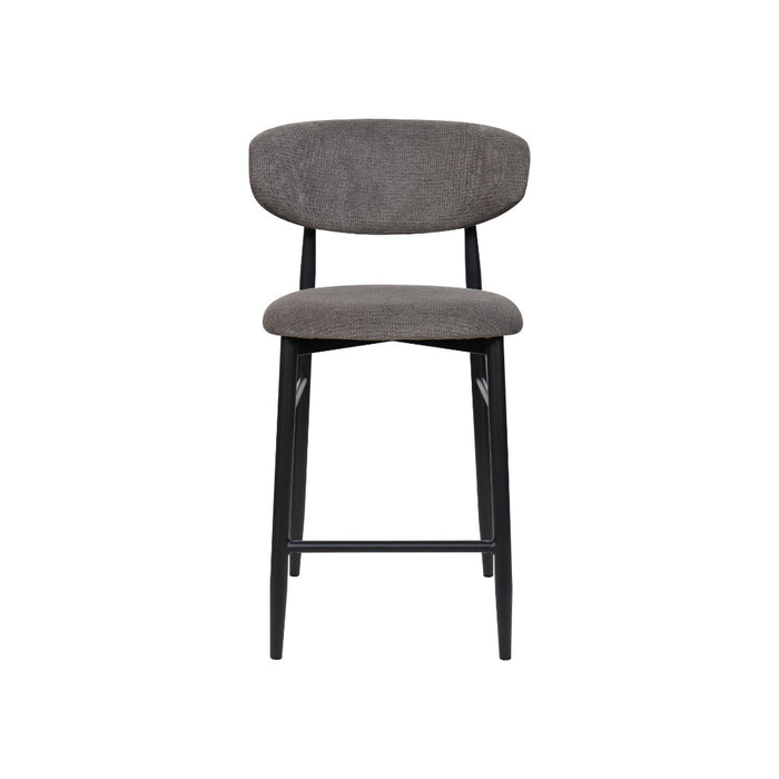 Lusita Set of 2 Upholstered High-Back Bar Stool