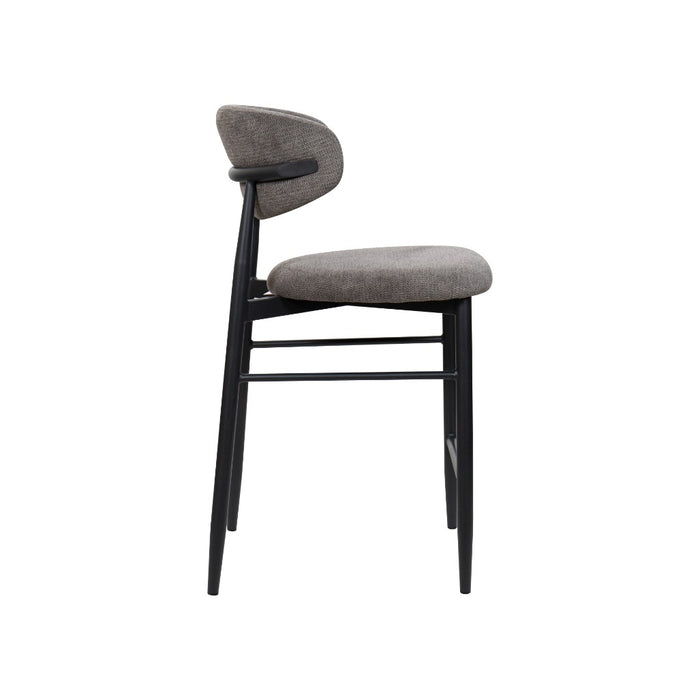 Lusita Set of 2 Upholstered High-Back Bar Stool
