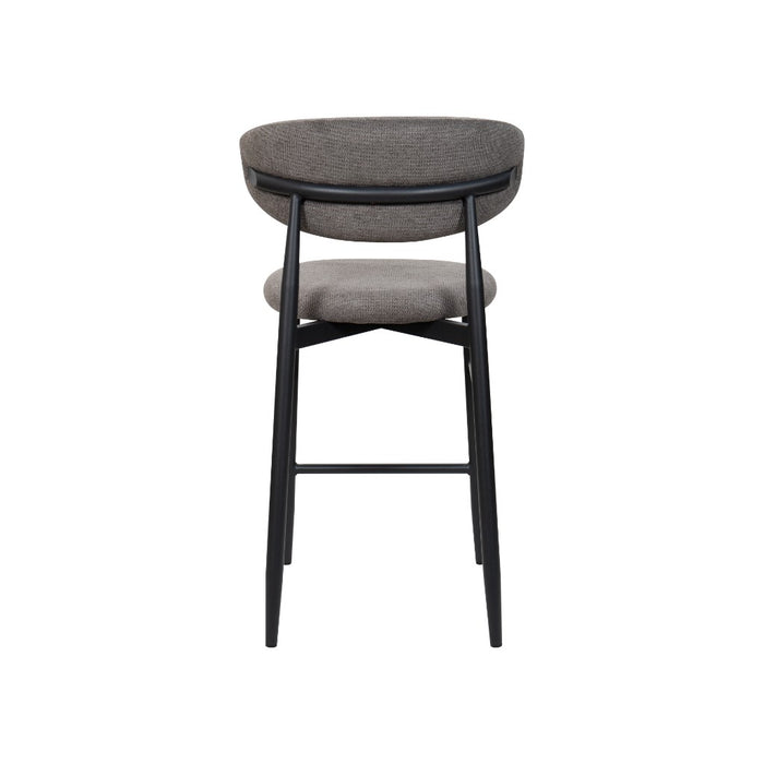 Lusita Set of 2 Upholstered High-Back Bar Stool