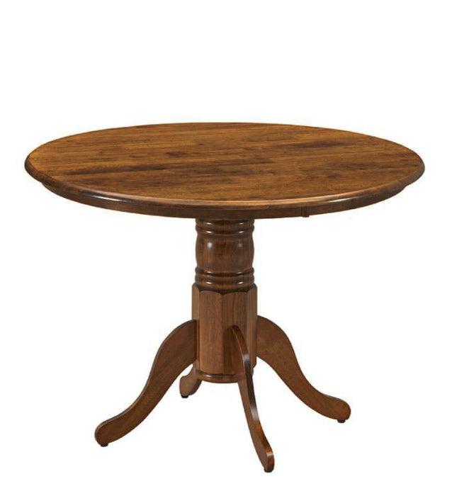 Makawi 106cm Round Dining Table with Chairs Set- Walnut