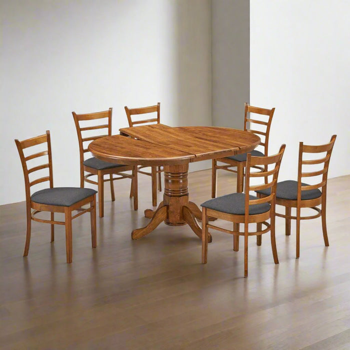 6 Seater Mackay Extendable Dining Table with Chairs Set