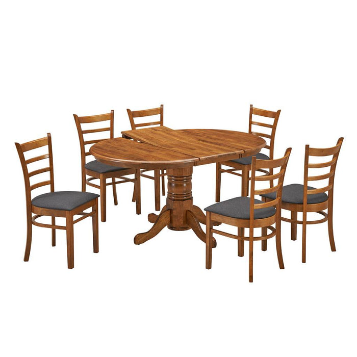 6 Seater Mackay Extendable Dining Table with Chairs Set