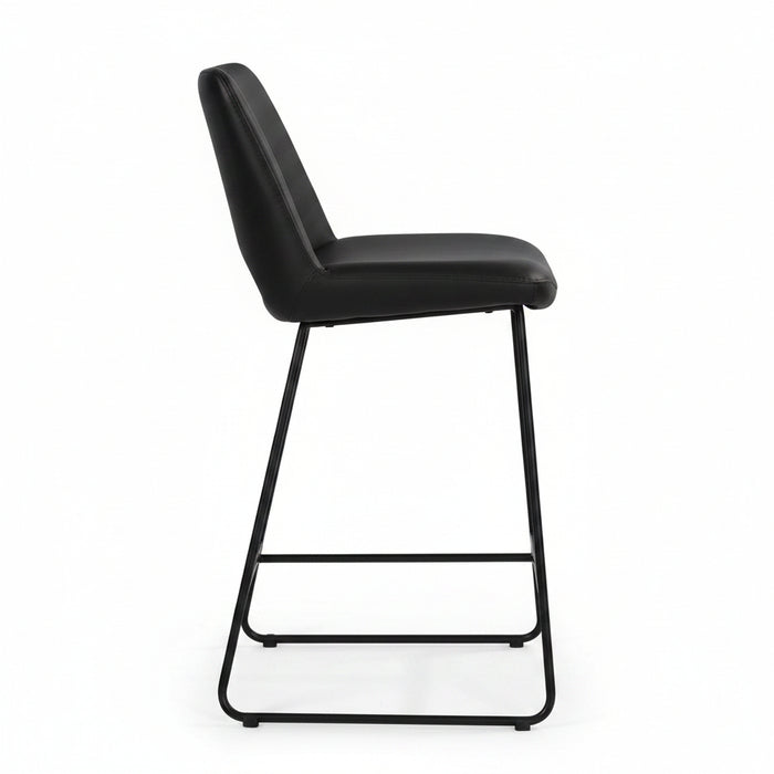 Sahara Black PU Leather Bar Chair