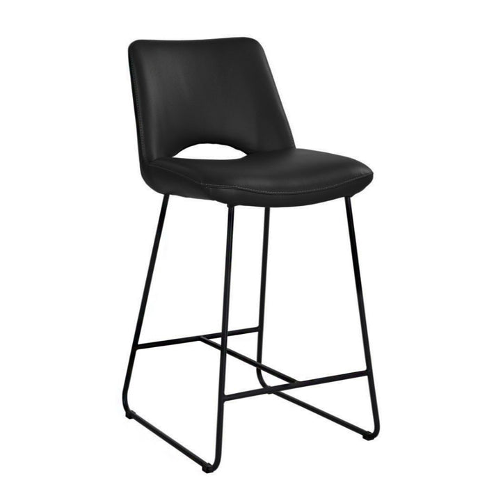 Sahara Black PU Leather Bar Chair