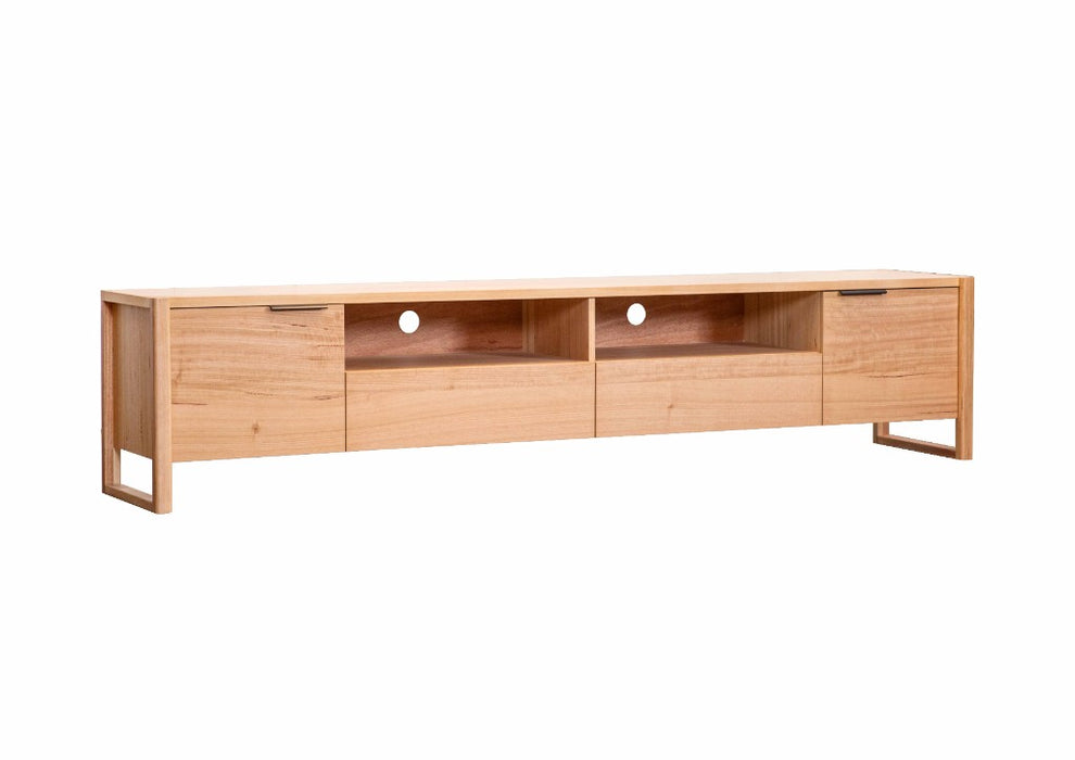 Perisher 2.4m Entertainment Unit - Messmate Wood